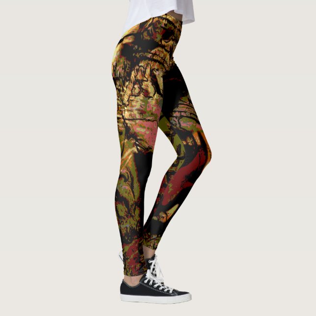 Rasta Lion of Judah Leggings (Right)