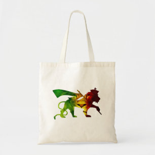 RASTA Lion of Judah Red Gold Green Tote Bag
