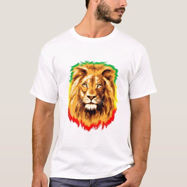 Rasta Lion of Judah T-Shirt (Front)