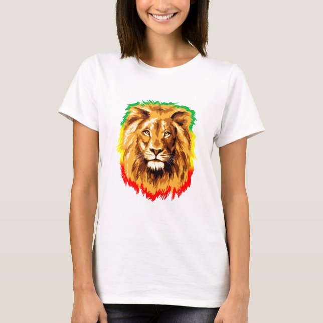 Rasta Lion of Judah T-Shirt (Front)