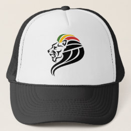 Rasta Lion of Judah Trucker Hat
