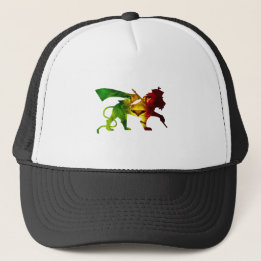 Rasta Lion of Judah Trucker Hat
