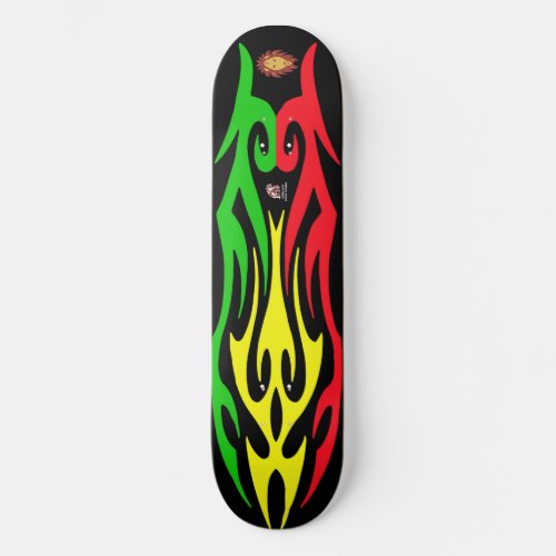 Rasta Lion of Zion Skateboard