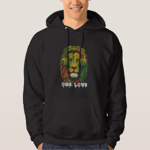 Rasta Lion Reggae Music Lion Of Judah Jamaican Pri Hoodie