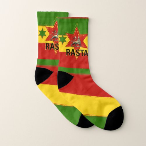 Rasta Lion Socks