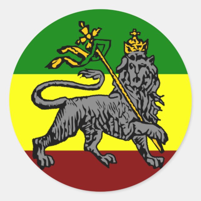 Rasta Lion sticker (Front)