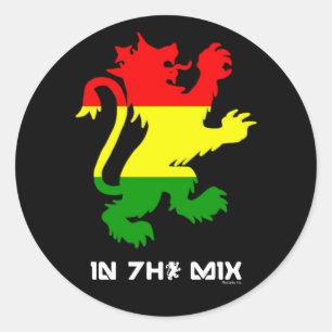 Rasta Lion Stickers