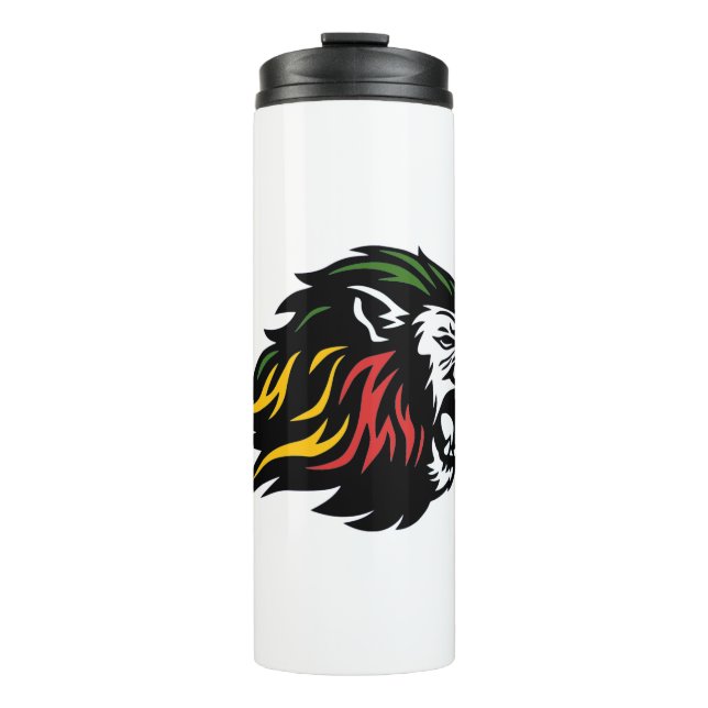 Rasta Lion Thermal Tumbler (Front)