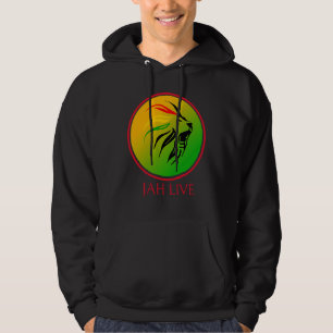 Rasta Live Up jah Live Lion Hoodie