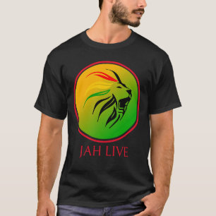 Rasta Live Up jah Live Lion T-Shirt