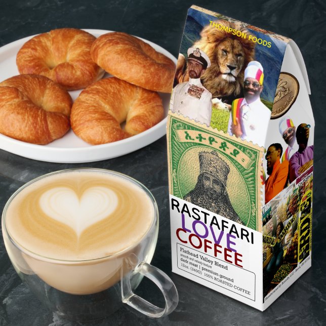 RASTA LOVE Coffee, 12oz Bag, Dark Roast, Flath Roasted Coffee (Breakfast)