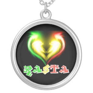 Rasta Love Silver Plated Necklace