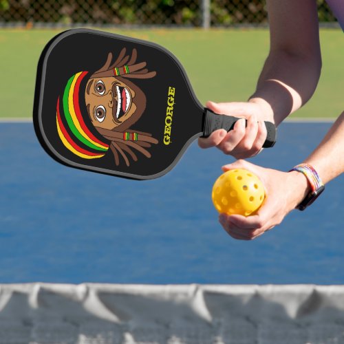 Rasta Man Jamaican Pickleball Paddle