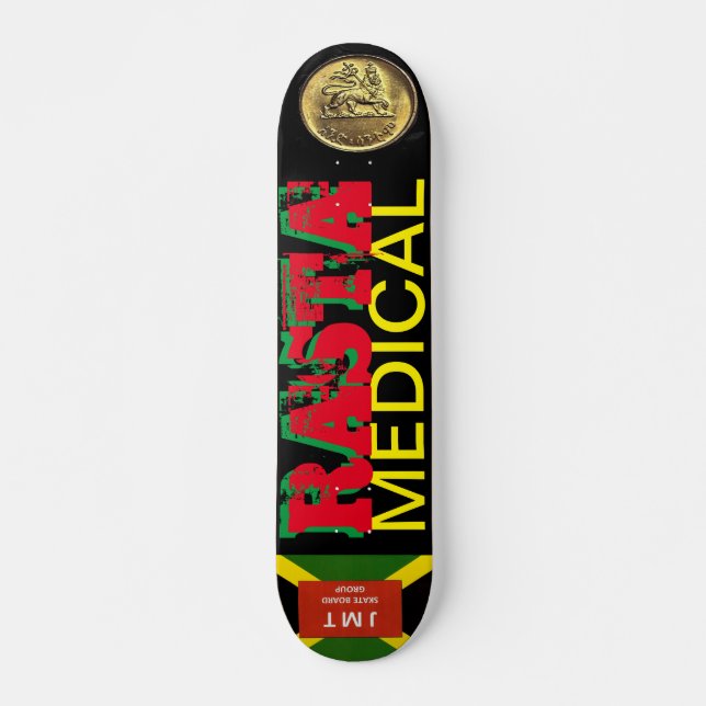 RASTA MEDICAL Skateboard, 7¾" Deck (Front)