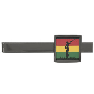 Rasta-Mormon Tie Clasp Gunmetal Finish Tie Bar
