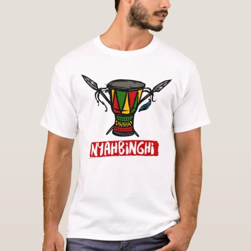 Rasta Nyahbinghi Drum T_Shirt