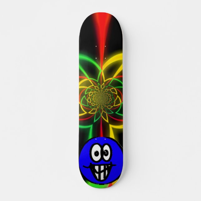 Rasta Oddball colors Skateboard Deck (Front)
