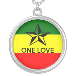 Rasta One Love Necklace Pendant