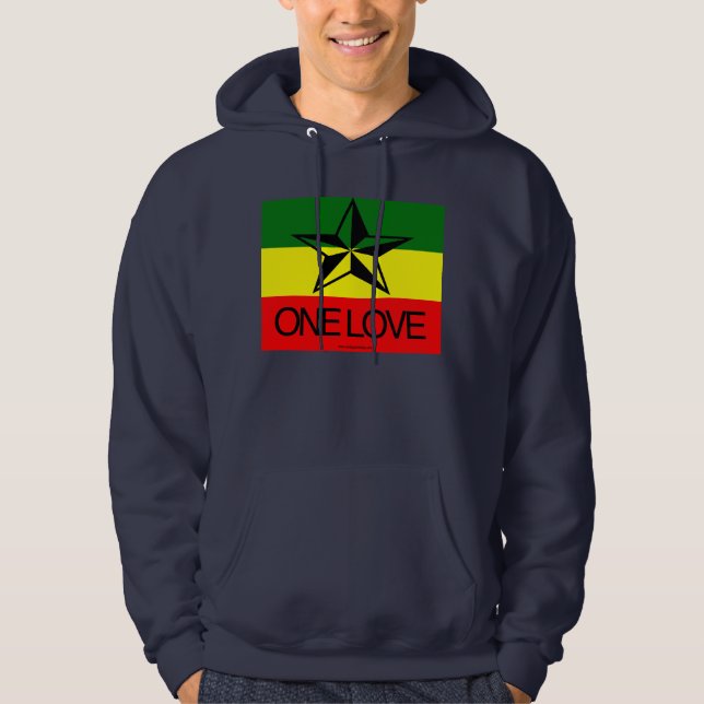 Rasta One Love Sweatshirt Hoodie (Front)