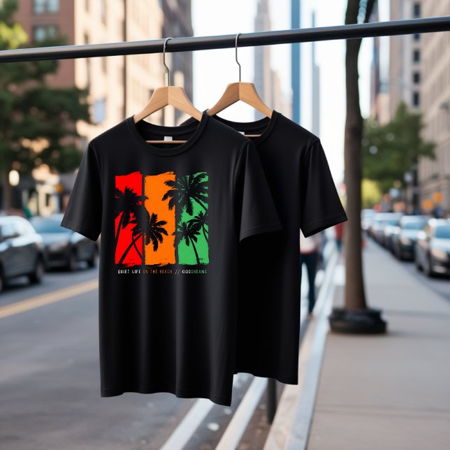 Rasta Palm Beach Vibes Graphic T-Shirt (Creator Uploaded)