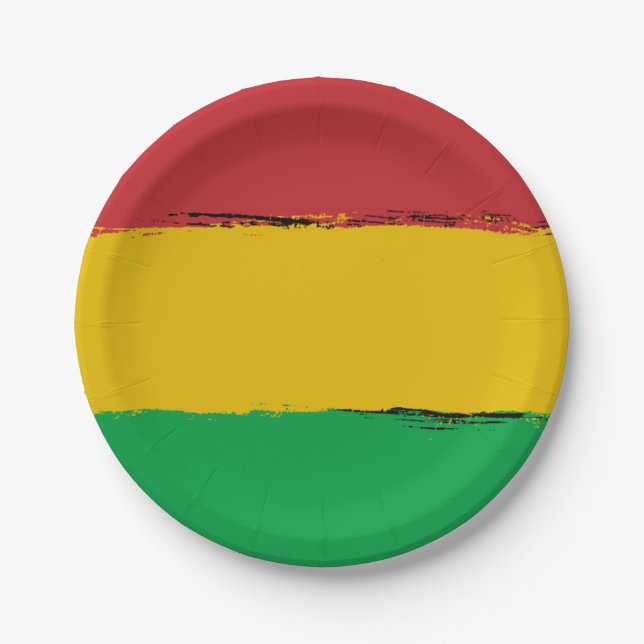 Rasta Paper Plates (Front)