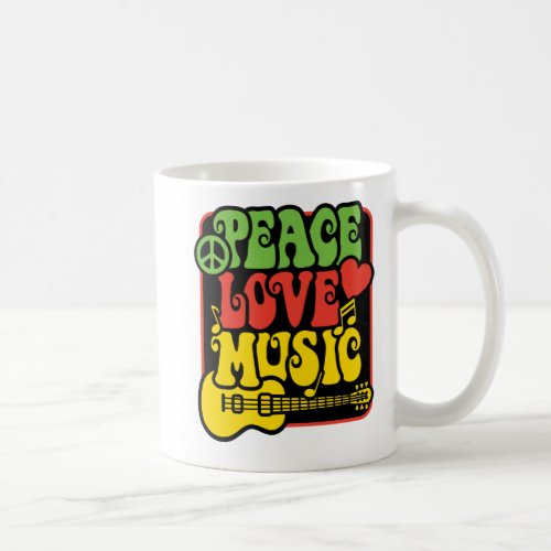 Rasta Peace_Love_Music Coffee Mug