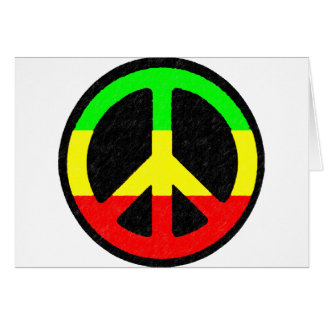 Rasta Peace-Sign Cards