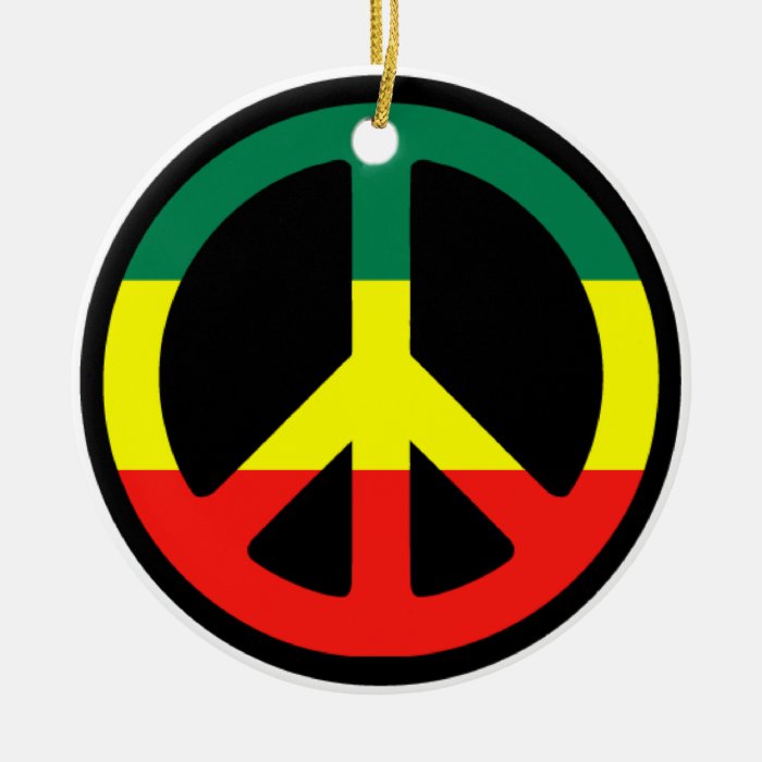 rasta peace sign christmas ceramic ornament zazzle rasta peace sign christmas ceramic ornament zazzle