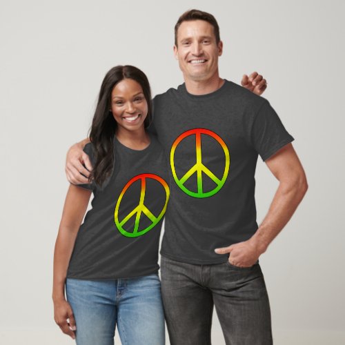 Rasta Peace Symbol T_Shirt