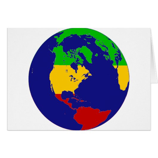 Rasta Planet Earth Cards (Front Horizontal)