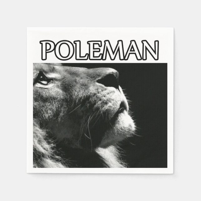 Rasta poleman party lion napkins (Front)