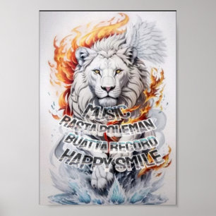 Rasta Poleman sound lion Poster
