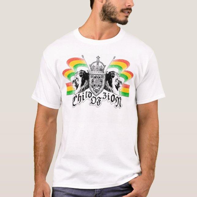 Rasta Reggae Crest T-Shirt (Front)