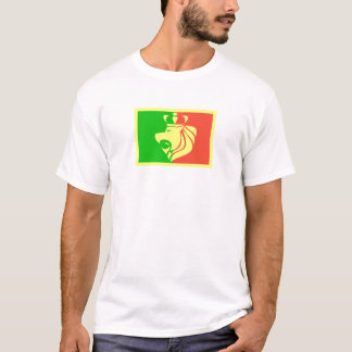 Rasta Reggae Flag with Crowned Lion T-Shirt