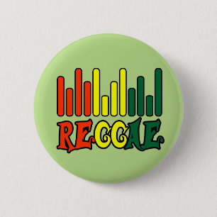 rasta reggae graffiti flag button