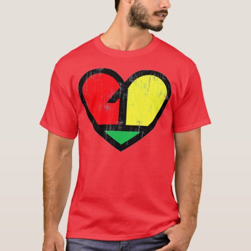 Rasta Reggae Jamaican One Love Flag Retro  T_Shirt