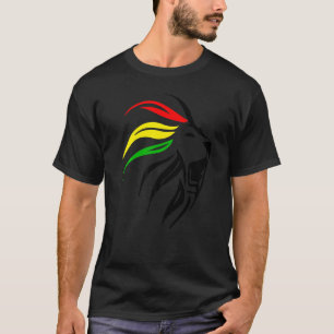 Rasta Reggae Lion Art For Rastafari T-Shirt