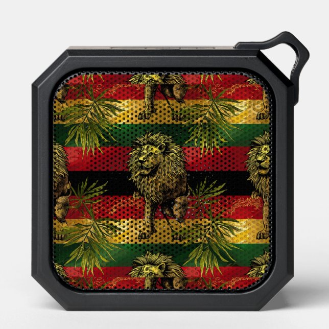 Rasta Reggae Lion Bluetooth Speaker (Front)