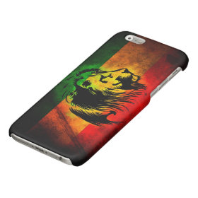 rasta reggae lion flag glossy iPhone 6 case
