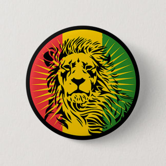 rasta reggae lion flag pinback button