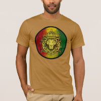 rasta reggae lion flag T-Shirt