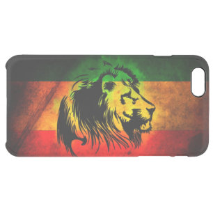rasta reggae lion flag clear iPhone 6 plus case