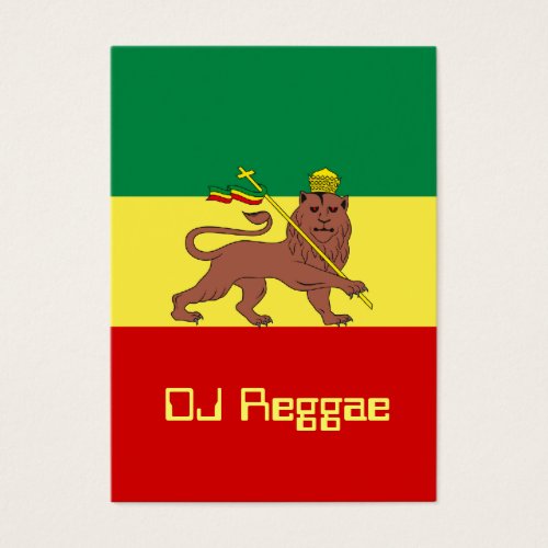 Rasta Reggae Lion of Judah Business Card Templates