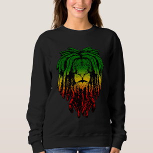 Rasta Reggae Lion Of Judah Jamaican Roots Rastafar Sweatshirt