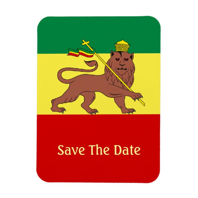 Rasta Reggae Lion of Judah Magnet (Vertical)