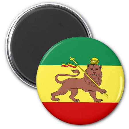 Rasta Reggae Lion Of Judah Magnet