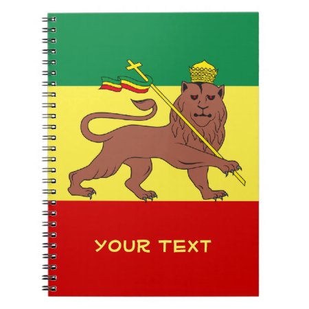 Rasta Reggae Lion Of Judah Notebook