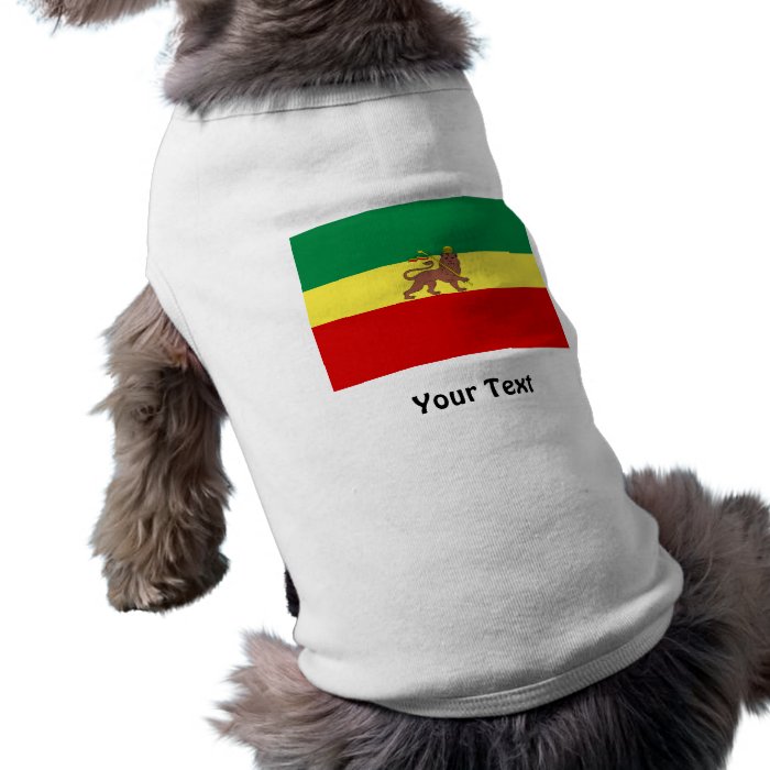 Rasta Reggae Lion of Judah Pet T Shirt