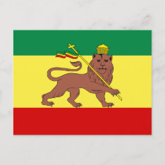Rasta Reggae Lion Of Judah Postcard at Zazzle