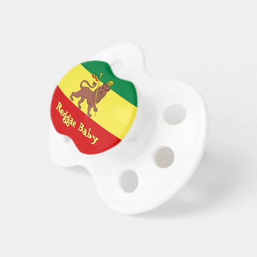 Rasta Reggae Lion of Judah Reggae Baby Pacifier (Front Right)